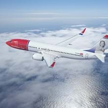 Norwegianfly i luften. Foto: Norwegian